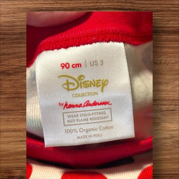 Boys’ 3T Mickey Ears Disney/Hanna Anderson cuffed PJs. Exclnt cndtn. - Picture 3 of 5